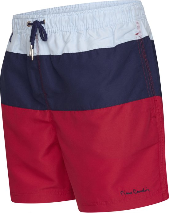 Pierre Cardin Blockade Badeshorts - Herren - Blau/Rot - Größe XXL