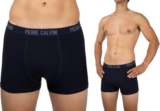 Pierre Calvini - Herren Boxershorts - Herrenunterwäsche - 12 Stück - Größe L - Klassische Farben - Boxershorts Short Pipe