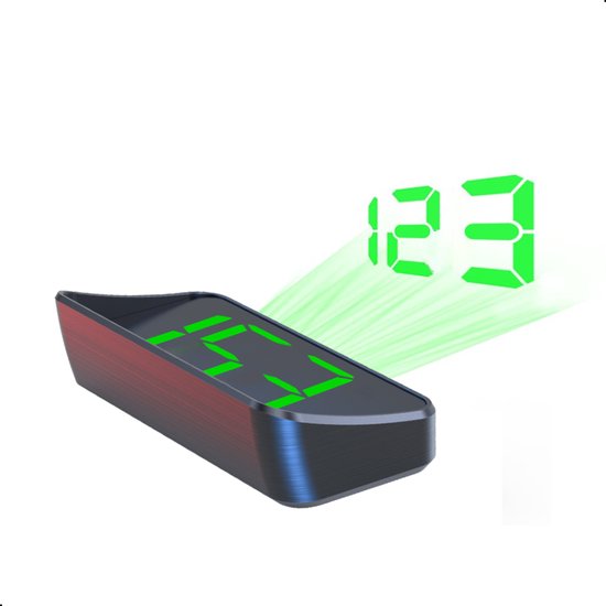 Tech Essentials Automatic - GPS Geschwindigkeitsmesser Auto HUD - USB-C - Grün - Head Up Displays - Plug and Play