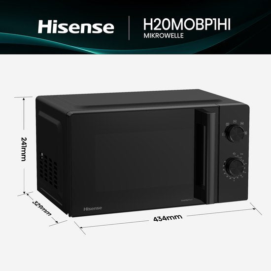 Hisense Solo Mikrowellenherd Arbeitsplatte 20 - 700 W - Schwarz