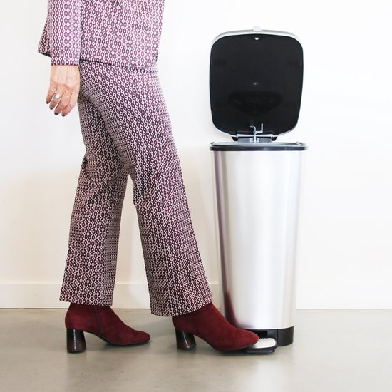 Kis Chic Bin Treteimer - 50 l - Silber - Größe L