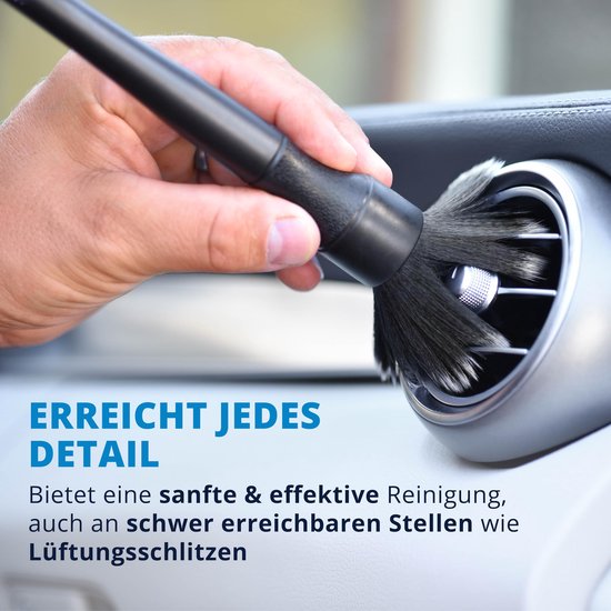LICARGO Detailing Brush Car - ultraweich für die schonende Reinigung innen und außen - 2 Stück Bürsten Autopflege - weiche Autopflege-Bürste - Obere Autobürste Reinigungsbürsten-Set