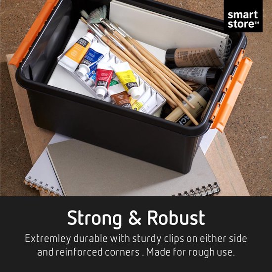 SmartStore™ Pro 31 Aufbewahrungsbox 32L schwarz - Stapelbar und verschachtelbar - Lebensmittelgeprüft - Aufbewahrungsbox