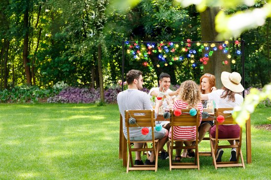 Arti Casa Tischstange - Dekorationsrahmen - mit Klemmen - für Blumen, Ballons, Lichter und Pflanzen - Hochzeitsbogen - Metall - Schwarz