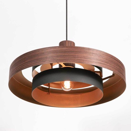 Anne Lighting - Hängeleuchte - Flinter - braun - Metall - Ø 50cm - E27 - 3329E