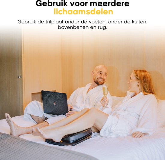 CALMENTA® - Fußmassage Durchblutungsgerät - Vibrationsplatte - Aufbewahrungstasche - Massagegerät - Durchblutung Beine - Fitness