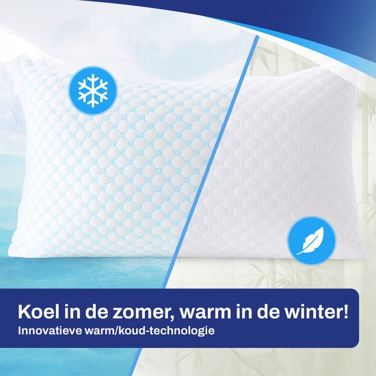 Sleeptight Adjustable Pillow - 70 x 50 x 16 cm - Ergonomisches Memory Foam Kissen für Seitenschläfer