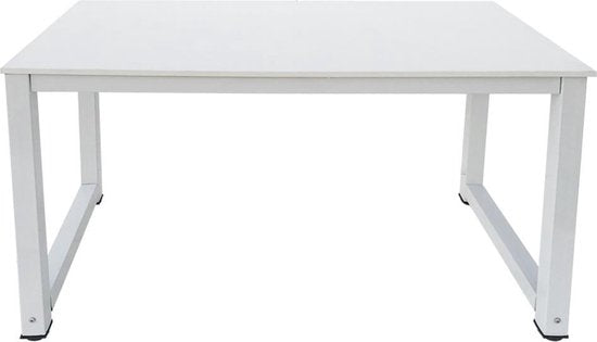 VVD Multifunktionstisch - 120 x 60 x 74 cm - Schreibtisch / Computertisch - Metallgestell - Weiß
