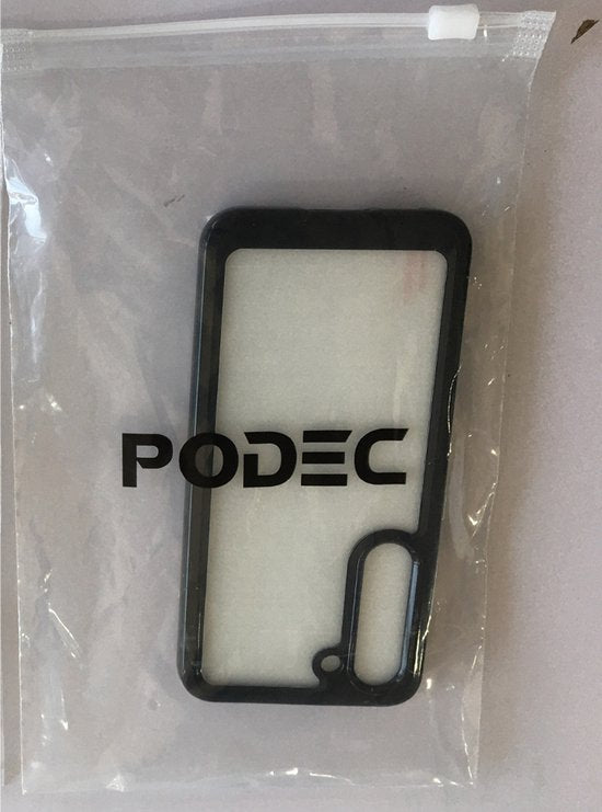 Podec Case passend für Samsung Galaxy S23 Schwarz und Transparent Handyhülle - Anti-Shock Case Cover mit 2x Displayschutzfolie