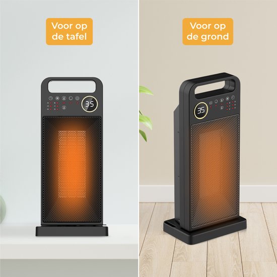 Nuvance - Elektroherd - 2000W - Terrassenheizer - Keramik-Heizung - Heizlüfter - Elektroheizung