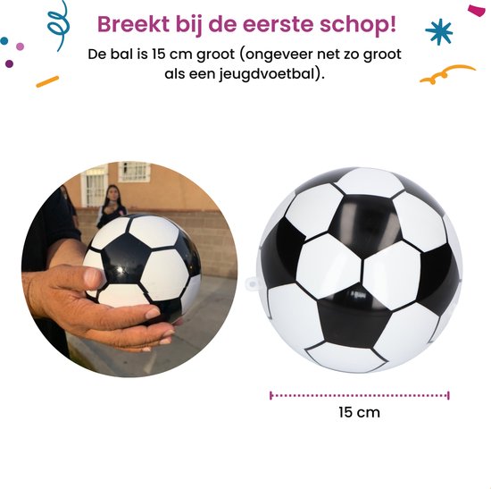 Partizzle Gender Reveal Football - Mit rosa & blauem Puder - Baby Shower Dekorationen - Junge oder Mädchen Party - Alternative Rauchbombe & Rauchpistole - Plastik