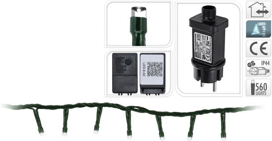 DecorativeLIghting LED-Beleuchtung - Mit App-Steuerung - 560 LED's - 11 Meter - Mit Blinkfunktion