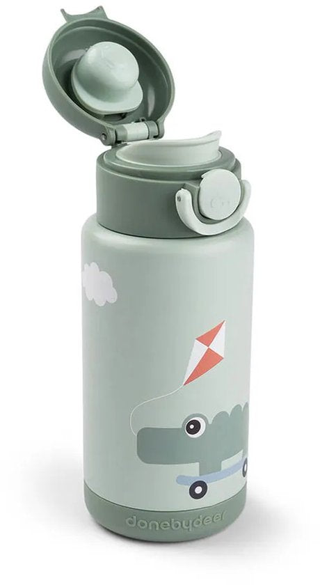 Done by Deer Thermoflasche - Spielplatz - Grün - 340 ml