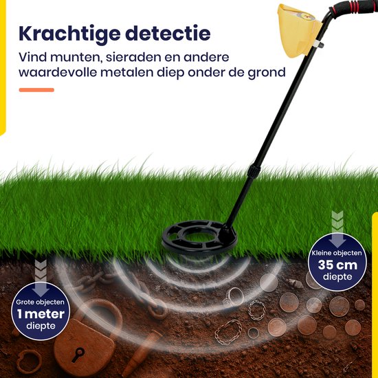 ODESSEY Metalldetektor - mit Pinpointer - Erwachsene - Kinder - Profi - Falkner