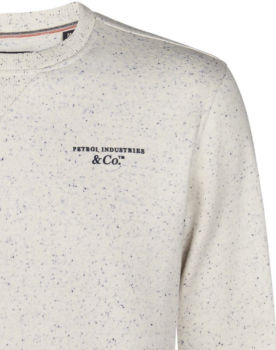 Petrol Industries – Herren-Sweatshirt „Pagosa“ mit Logo-Aufdruck – Weiß – Größe L