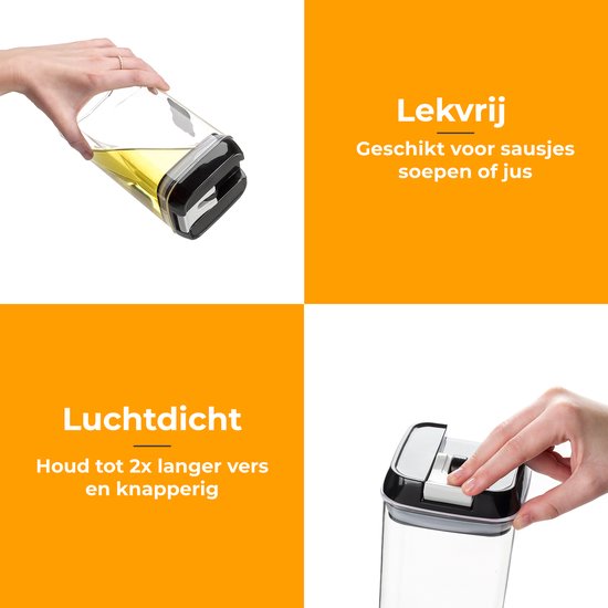 Stosh Vorratsgläser - Vorratskanister - Bonbonglas - 14 Stück - BPA frei - Kunststoff