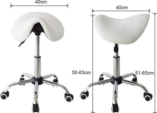 Sattelhocker ergonomisch - Barbierhocker - Arbeitshocker - Tabouret - höhenverstellbar