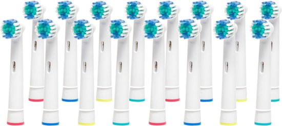 Mycare+ Bürstenköpfe - 16 Stück - Ersatzbürsten für Oral B - Bürstenköpfe für elektrische Zahnbürste - Weiß