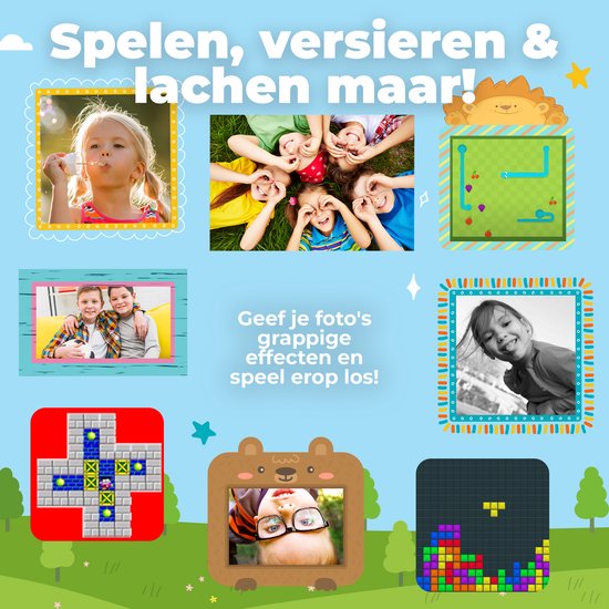 Denver Kinderkamera Full HD mit Drucker - Selfie-Kamera - 20MP - Blau