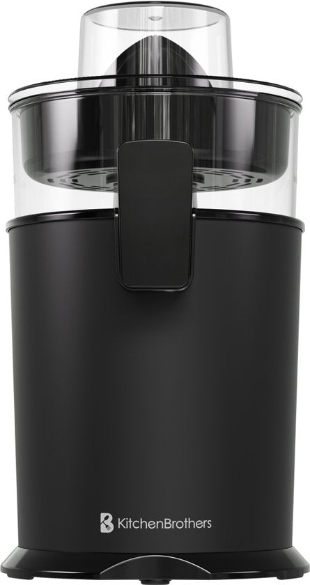 KitchenBrothers Zitruspresse - Manuell - Mit Ausgießer - 0.5L - Schwarz