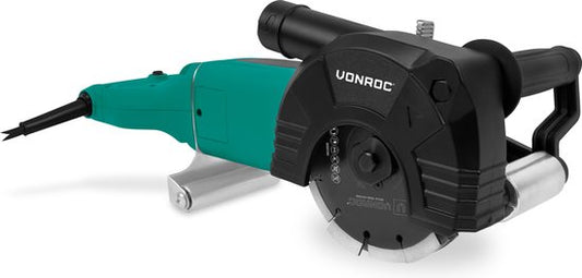 VONROC PRO Graben- Wandfräse - 2400W -150MM - 3-in-1 Klinge. - Inkl. Staubsauger-Adapter