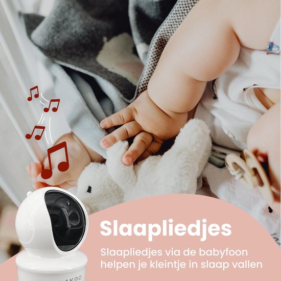 Lakoo PRO 5 Babyphone - mit Kamera und Display - 1080p Full HD - 5-Zoll-Monitor