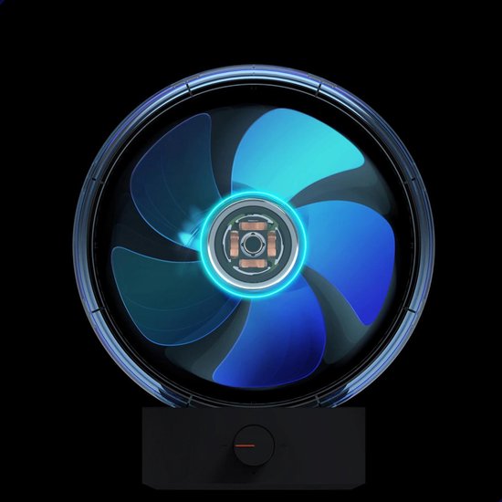 K&L Silent Fan - Tischmodell - USB betrieben - kippbar - Schwarz