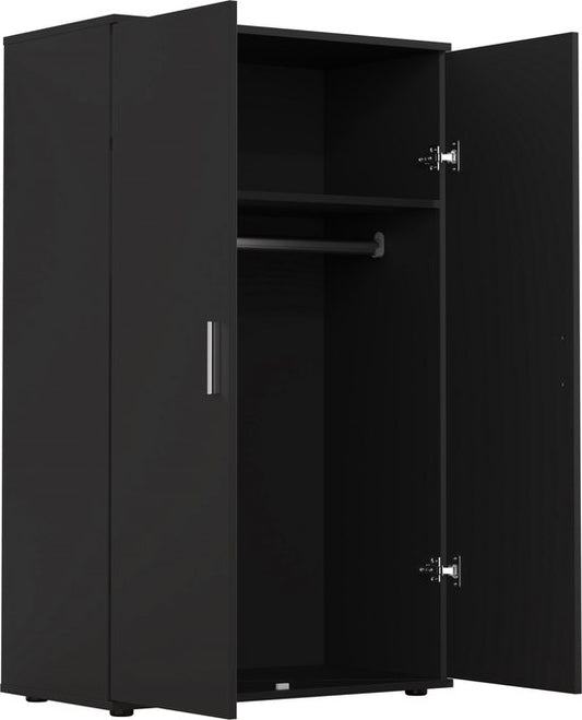 Kinderkleiderschrank - Hängeteil und Regal - 120 cm hoch