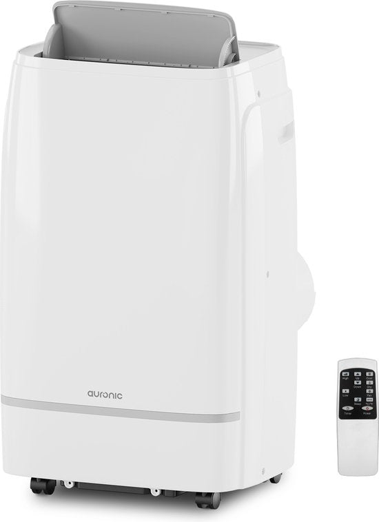 Auronic Mobile Air Conditioner - 12.000 BTU - 4-in-1 - Mit 2 Fensterdichtungs-Kits - Schlafzimmer - Wohnzimmer - Kühlen bis zu 35 m² - Weiß