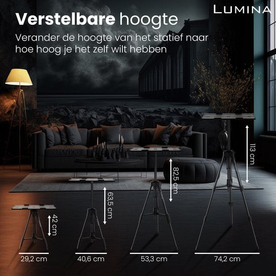 Lumina® Beamer-Stativ - Stabiler Beamer-Ständer - Geeignet für alle Beamer & Laptops