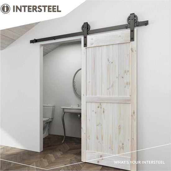 Intersteel Schiebetürsystem Rad mattschwarz