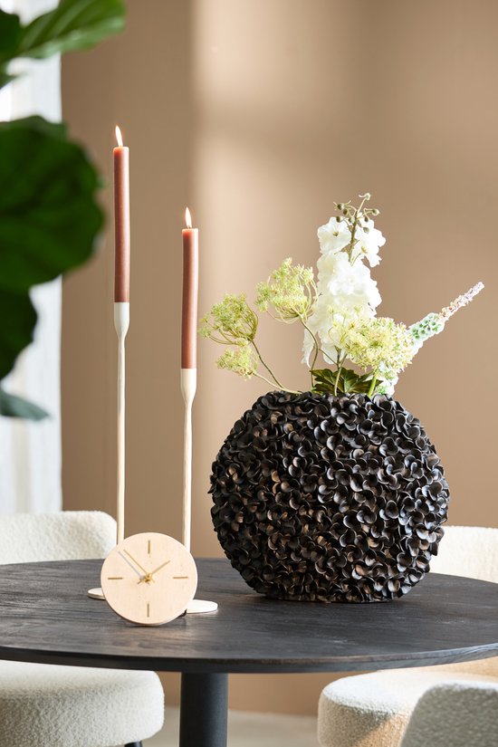 Light & Living Vase Phylia - Schwarz - 44x20.5x38.5cm - Kunststoff - Modern - Blumenvase - Heimdekoration - Dekorative Vase für Wohnzimmer oder Schlafzimmer - Weihnachtsgeschenk - Geschenk für ihn - Geschenk für sie - Weihnachtsdekoration