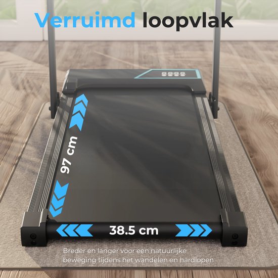 Laufband 1-12km/h - Walking Pad - Laufband zusammenklappbar - Walking-Laufband - Mit Tablet-Halter, Fernbedienung und App