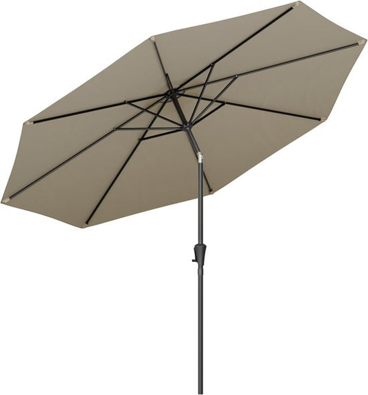 LifeGoods Sonnenschirm - Garten - Ø300 cm - 30° neigbar - Wasserdicht - UPF50+ - Taupe