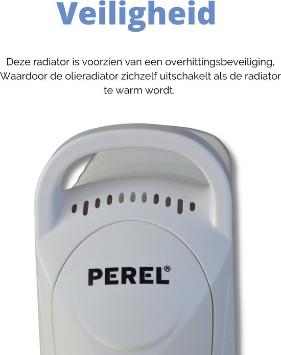 Perel Ã–lradiator - 700W - 7 Rippen - Mit Thermostat