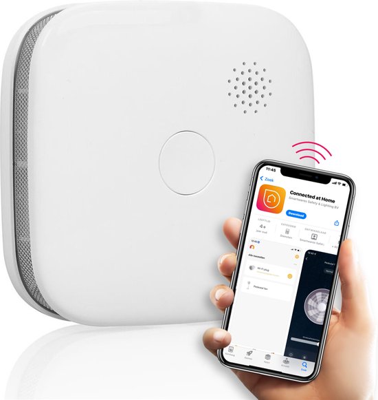 Smartwares FSM-12601 – Intelligenter Rauchmelder Smart – WLAN – Mit App – Brandmelder