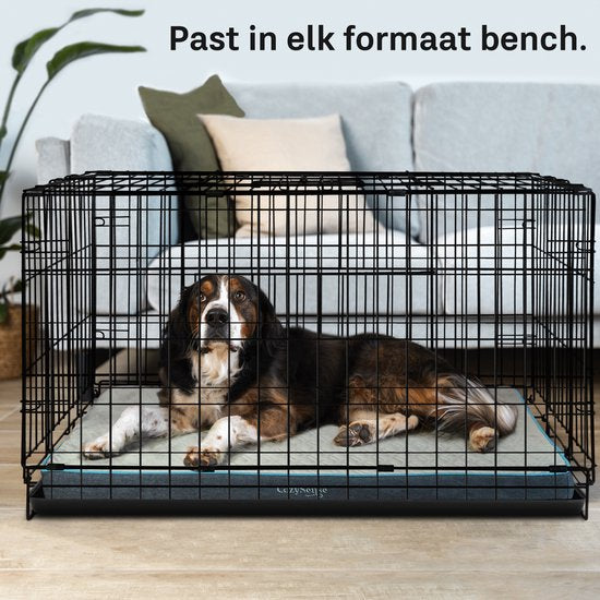 CozySense® - Orthopädisches Hundekissen 90 X 55 Cm - Größe L - Wasserdicht - Geeignet als Sitzkissen & Hundebett