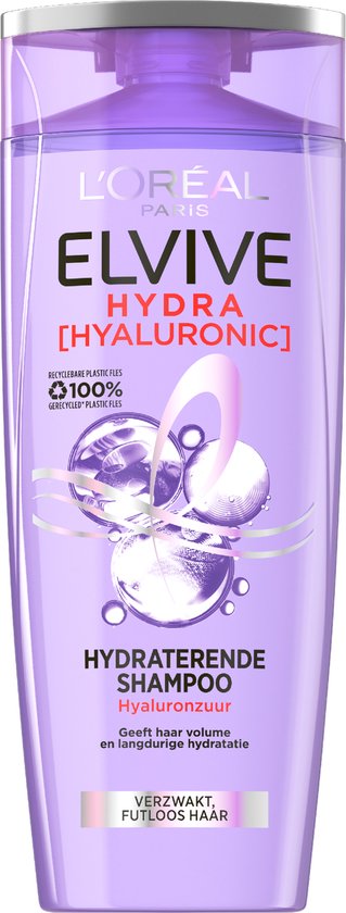 L'Oréal Paris Elvive Hydra Hyaluronic Shampoo - Intensive Feuchtigkeitspflege für glanzloses & trockenes Haar - 250 ml