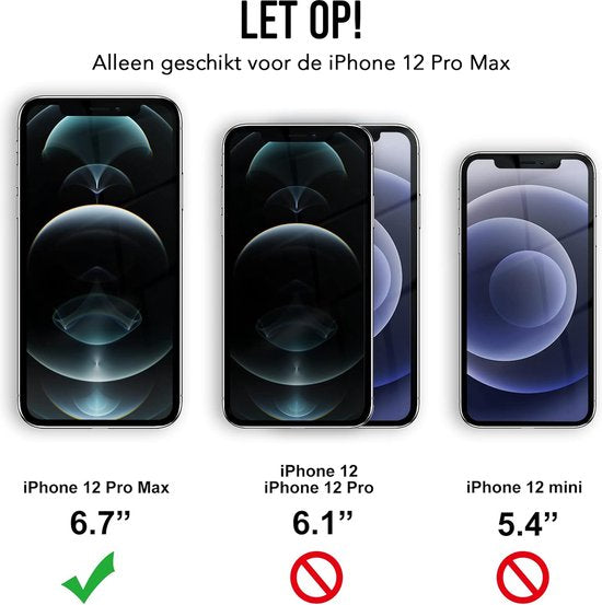 Podec Phone Case Schwarz Geeignet Für iPhone 12 pro max Fall und Bildschirmschutz Schutzglas