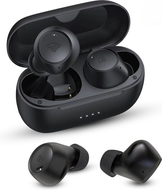 Golden Sound Buds Pro - Kabellose Ohrhörer - Bluetooth-Ohrhörer - Aktive Geräuschunterdrückung 32 dB - Umgebungsmodus - 40 Stunden Akkulaufzeit - Kabellose Ohrhörer - Geeignet für alle Smartphones und Laptops