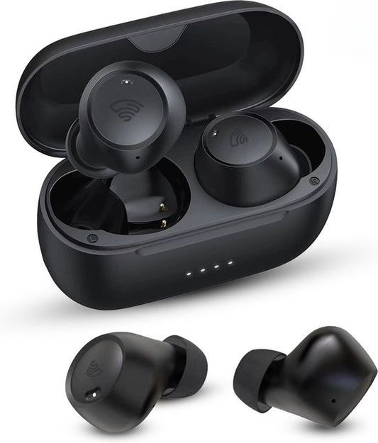 Golden Sound Buds Pro - Kabellose Ohrhörer - Bluetooth-Ohrhörer - Aktive Geräuschunterdrückung 32 dB - Umgebungsmodus - 40 Stunden Akkulaufzeit - Kabellose Ohrhörer - Geeignet für alle Smartphones und Laptops