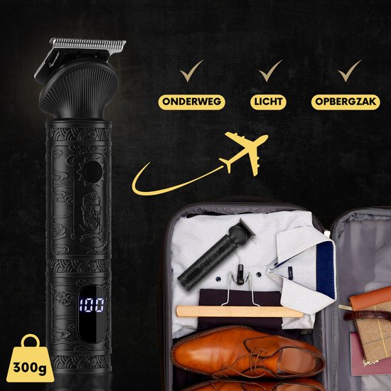 7-in-1 Barttrimmer Men + Standard - Trimmer für Bart und Körper - Inkl. 6 Aufsätze - Sansbeauté® - Body Groomer Men - Body Trimmer Men - Haartrimmer - Clippers - 0.5-15MM - Nase und Ohren - Trimmer - Bartmaschine - Multigroomer