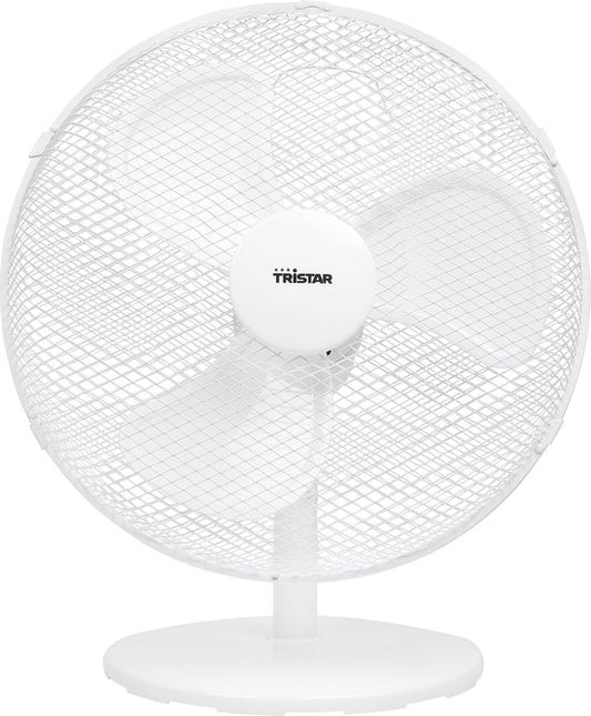 Tischventilator 40 cm - 3 Geschwindigkeiten - 85° Oszillation - Tristar VE-5727 - Weiß