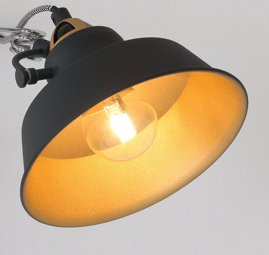 Wandleuchte Nove 1320ZW - Schwarz, dreh- und schwenkbar, Kunststoff/Metall - Mexlite