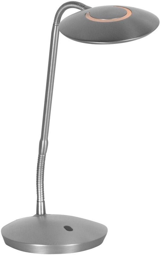 Steinhauer Exclusive – Tischlampe – Zenith2 – Stahl – Kunststoff und Metall – Schreibtischlampe – LED – 4397ST