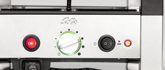 Solis Raclette & Pizza Grill - Gourmet Set 4 Personen - Raclette Gourmet Set - Tischgrill mit 4 verschiedenen Funktionen