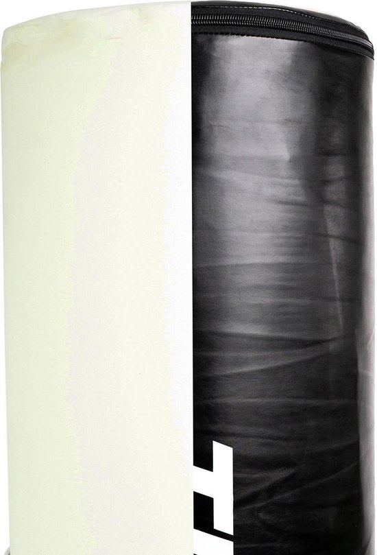 Tunturi Standing Boxing Bag - Freistehende Boxstange - Leicht beweglich - 180 cm hoch - Mit Sand, Kies oder Wasser befüllbarer Boden - Inkl. Fitness-App - Schwarz