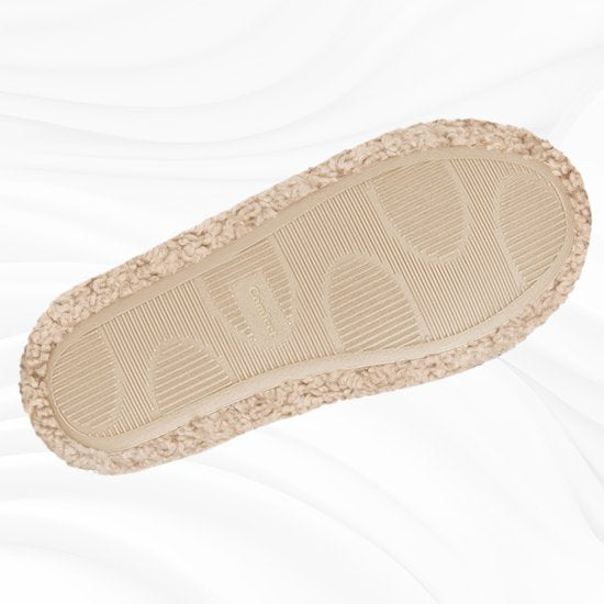 Hausschuhe Damen - Hausschuhe - Größe 38/39 - Khaki - Rutschfest - Comfeet