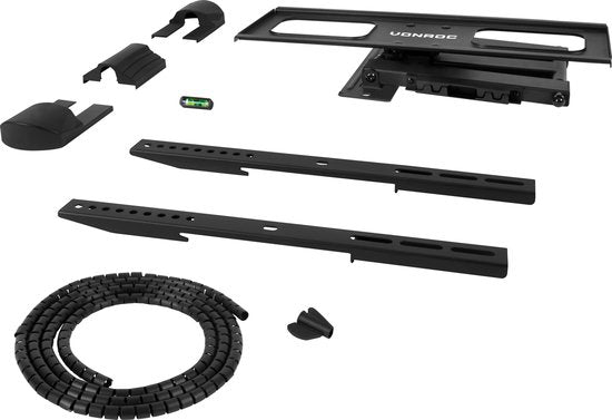 VONROC TV-Halterung - Dreh- und neigbar für 32 bis 75 Zoll - Universal bis 50 kg. - Inkl. Befestigungsmaterial