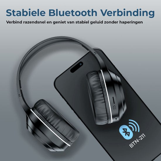 Denver Bluetooth-Kopfhörer - Aktive Geräuschunterdrückung - Drahtlos - Freisprecheinrichtung - BTN211 - Modell 2026